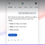 Google AI Mode adds flight price tracking and hotel booking tools