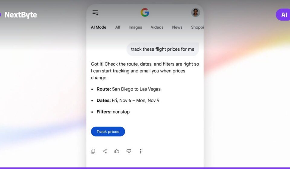Google AI Mode adds flight price tracking and hotel booking tools