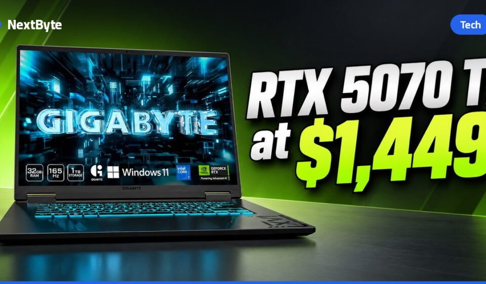 Walmart Cuts GIGABYTE Gaming A16 Pro Laptop to $1,449 With RTX 5070 Ti